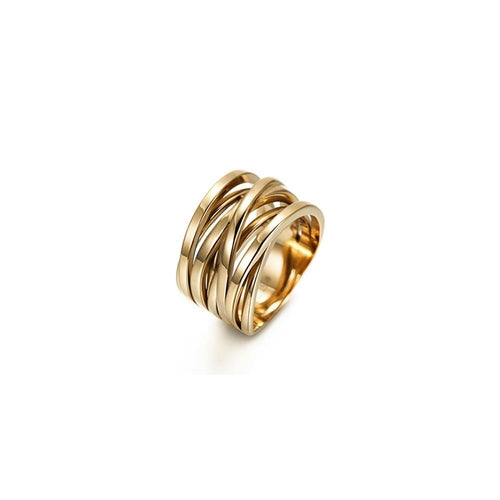 14k Gold Coiled Statement Ring