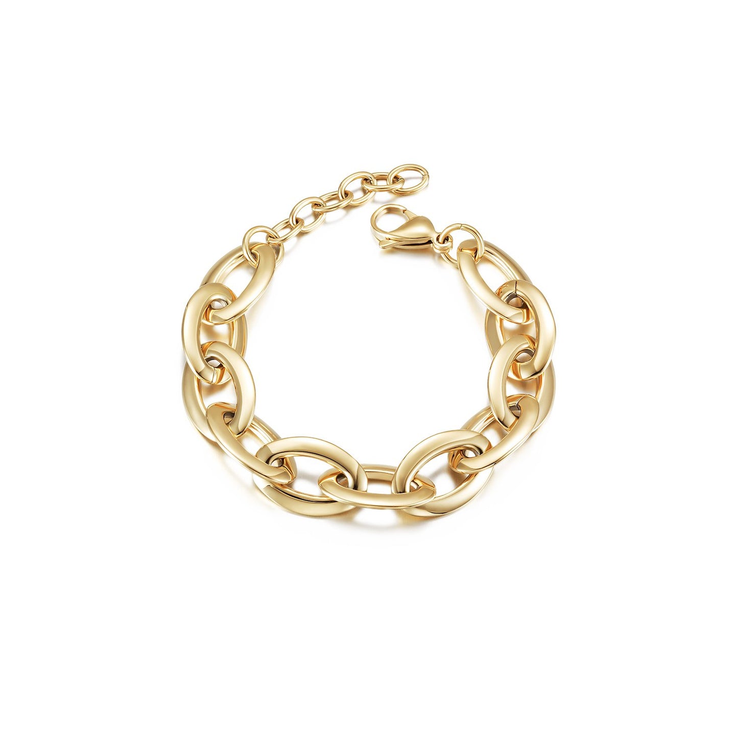 14k Gold Stacking Chain Link Bracelet