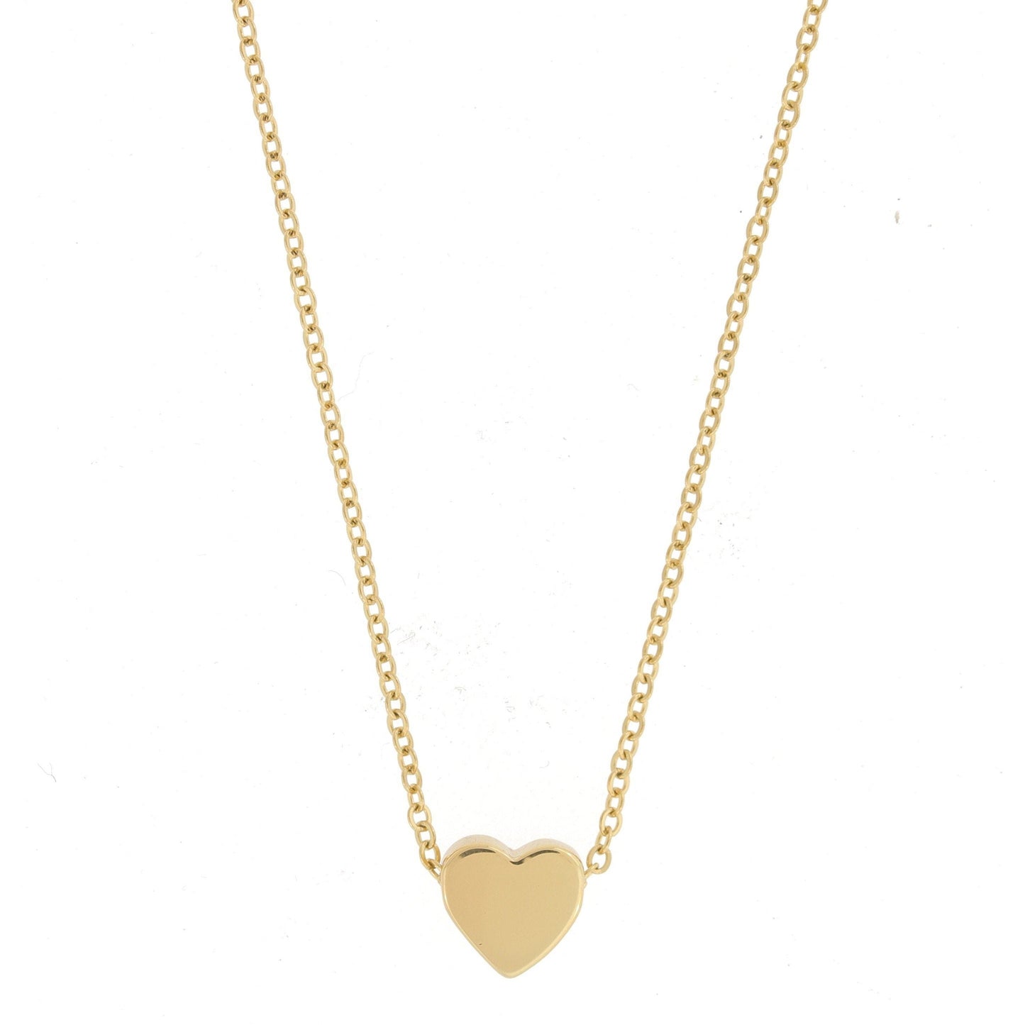 18k Gold Mini Heart Necklace