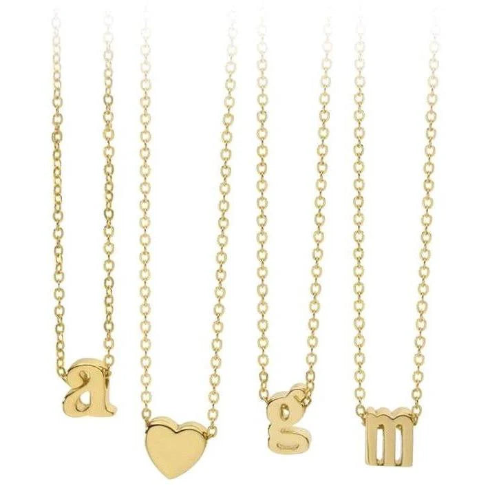 18k Gold Mini Heart Necklace